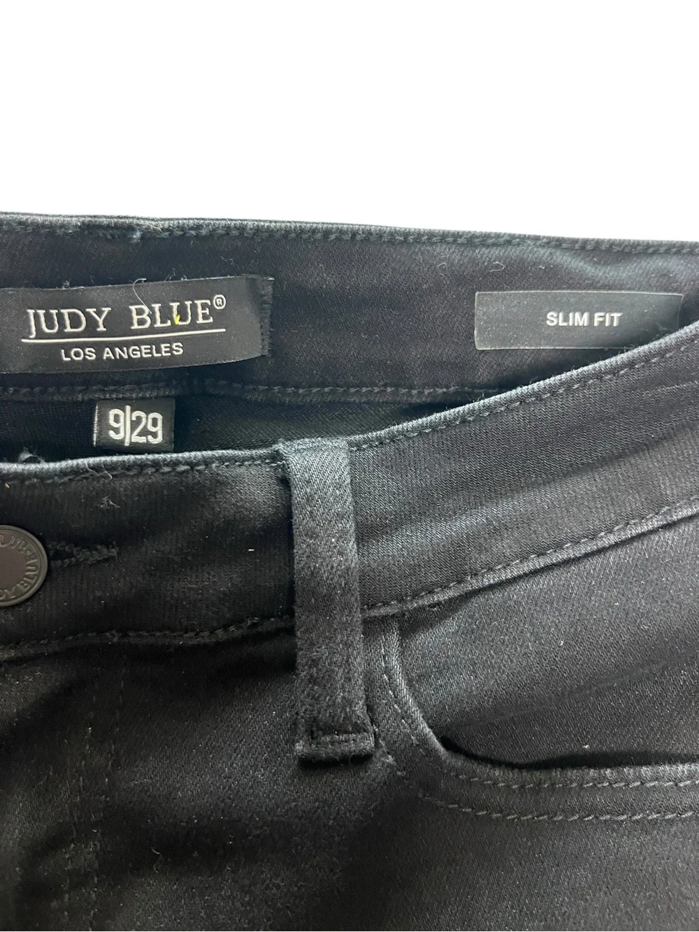 Judy Blue Midnight Black Straight Leg Slim Fit Jeans Size 29 Women’s